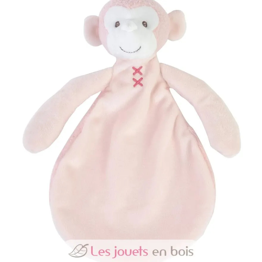 Doudou Singe Marly 26 cm rose - Happy Horse