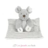 Doudou Souris Missy pliable 16 cm grise - Happy Horse