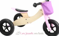 Draisienne Tricycle 2 en 1 Maxi Rose - Small Foot company