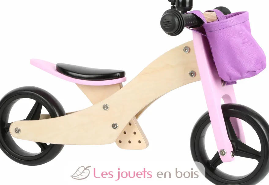 Draisienne Tricycle 2 en 1 Rose - Small Foot company