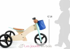 Draisienne Tricycle 2 en 1 Turquoise - Small Foot company