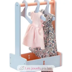 Dressing en bois pour poupée - Petitcollin