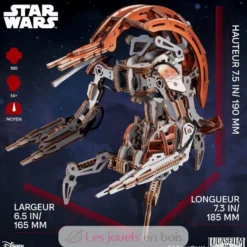 Droideka Star Wars - Puzzle 3D mécanique en bois - Ugears