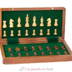 Echiquier pliant magnétique 30 cm Roi 56 mm - Bois - Wilson Jeux