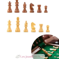 Echiquier pliant magnétique 35 cm Roi 76 mm - Bois - Wilson Jeux
