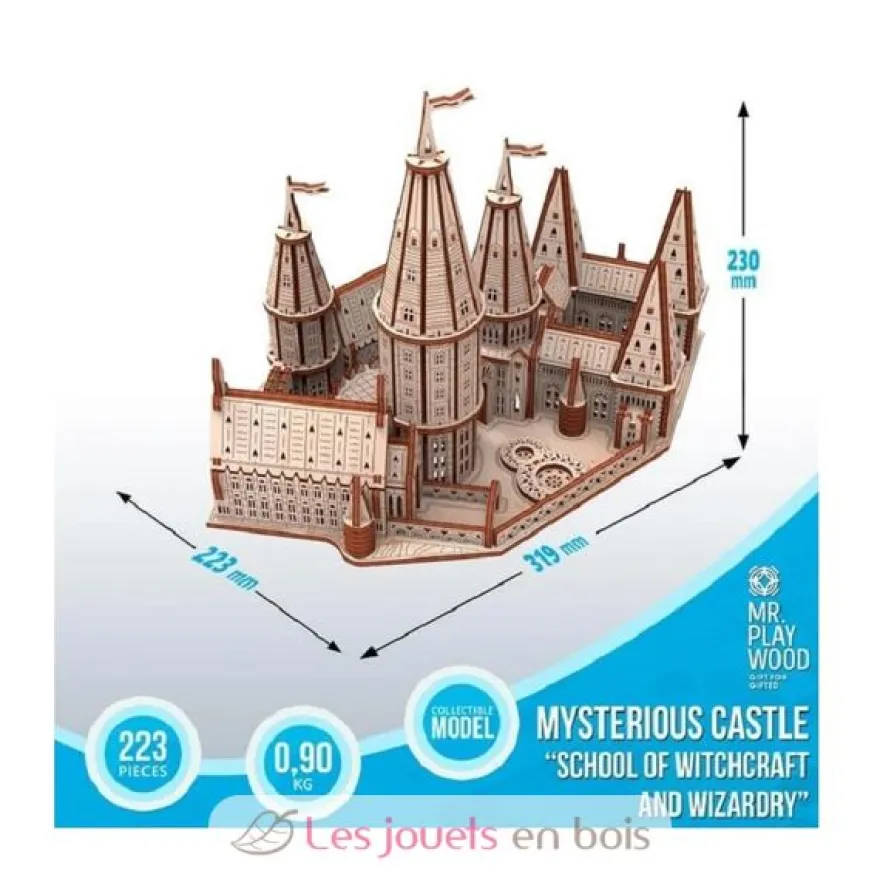 Ecole de Magie - Puzzle 3D en bois - Mr. Playwood