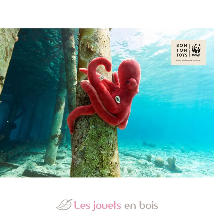 Eco Peluche Pieuvre 50 cm - WWF