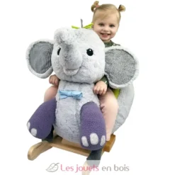 Eléphant à bascule gris - Gerardo's Toys