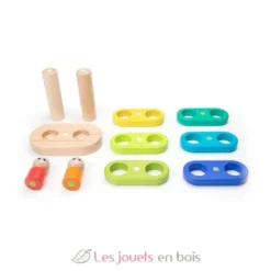 Empilable en bois magnétique 11 pcs - Tegu
