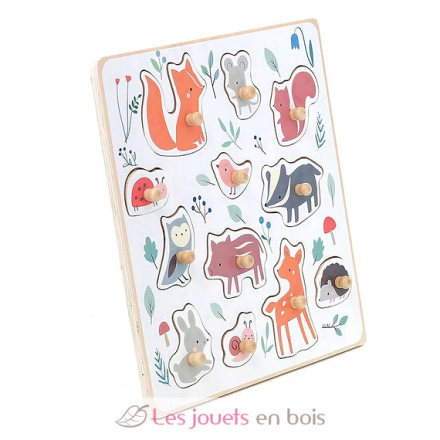 Encastrement en bois Animaux de la forêt - Vilac