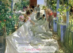 En cousant la voile de Sorolla - Puzzle Michèle Wilson