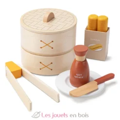 Ensemble de Dim Sum pour jouer - Bois - Woet by New Classic Toys