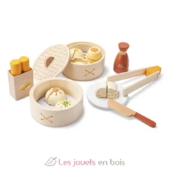 Ensemble de Dim Sum pour jouer - Bois - Woet by New Classic Toys