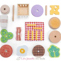 Ensemble de Fast Food en bois - New Classic Toys