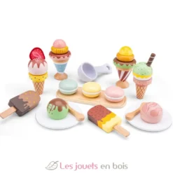 Ensemble de glaces en bois 25 pcs - New Classic Toys