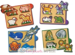 Ensemble de mini-puzzles – Animaux - Melissa & Doug