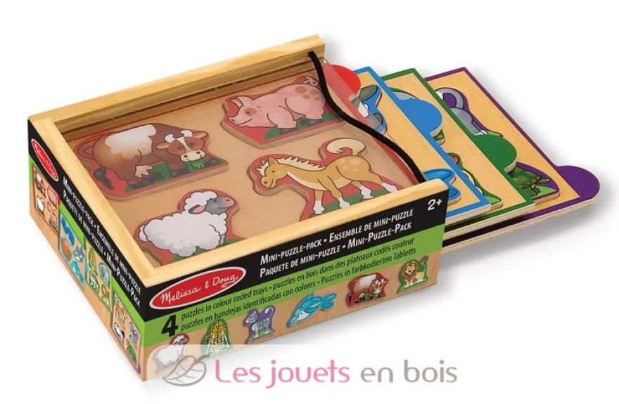 Ensemble de mini-puzzles – Animaux - Melissa & Doug