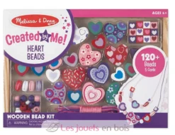 Ensemble de perles en bois Petits Cœurs - Melissa & Doug