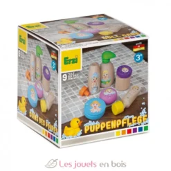Ensemble de soins en bois pour poupées - Erzi