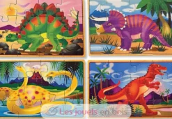 Ensemble puzzles dinosaures 12 pièces - Melissa & Doug