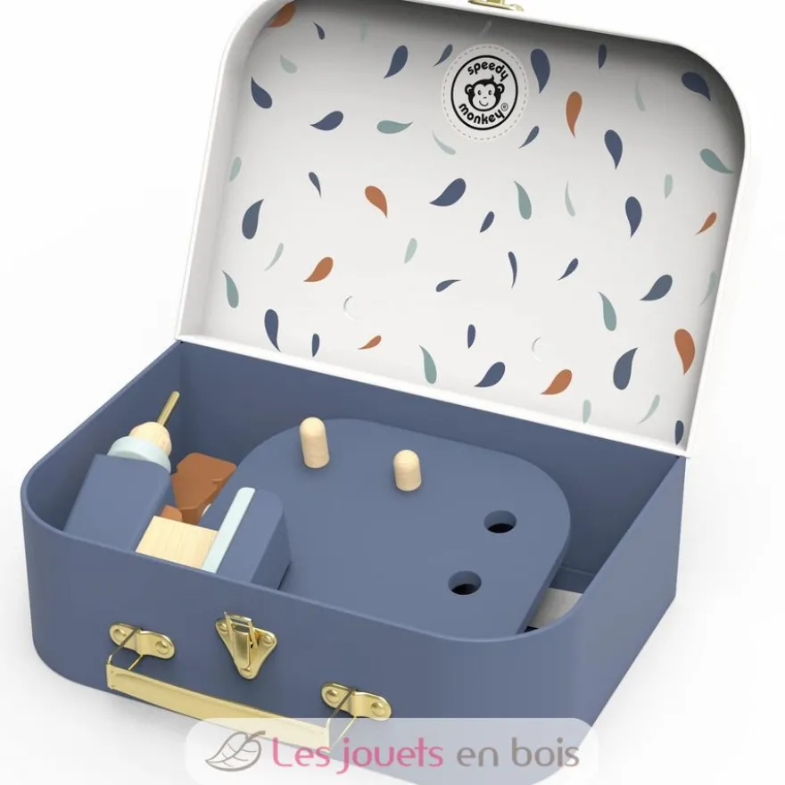 Etabli en valise avec accessoires en bois - Speedy Monkey
