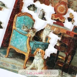 Famille de chats et chien de Lambert - Puzzle Michèle Wilson
