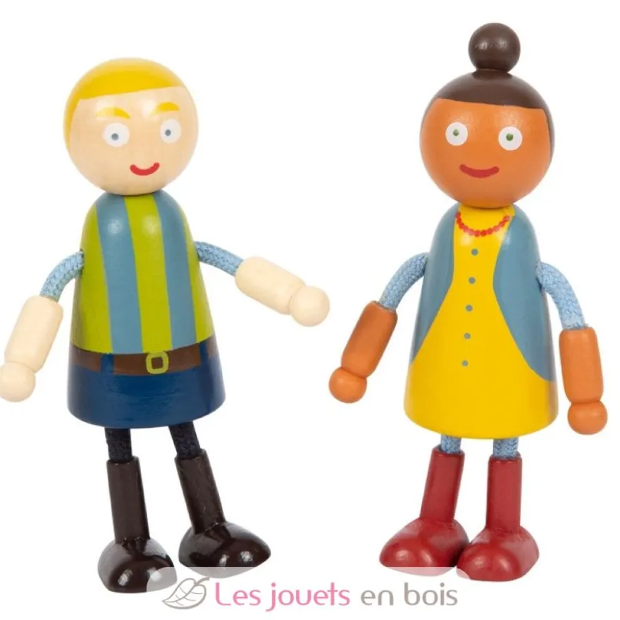 Famille de 6 poupées avec fauteuil roulant - Small foot