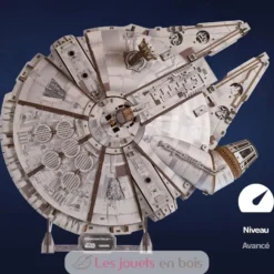 Faucon Millenium Star Wars - Puzzle 3D mécanique en bois - Ugears