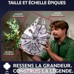 Faucon Millenium Star Wars - Puzzle 3D mécanique en bois - Ugears