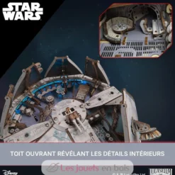 Faucon Millenium Star Wars - Puzzle 3D mécanique en bois - Ugears