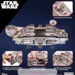 Faucon Millenium Star Wars - Puzzle 3D mécanique en bois - Ugears