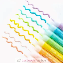 Feutres effet popcorn en relief - 8 couleurs - Tiger Tribe
