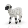 Figurine agneau nez noir du Valais noir et blanc - Papo