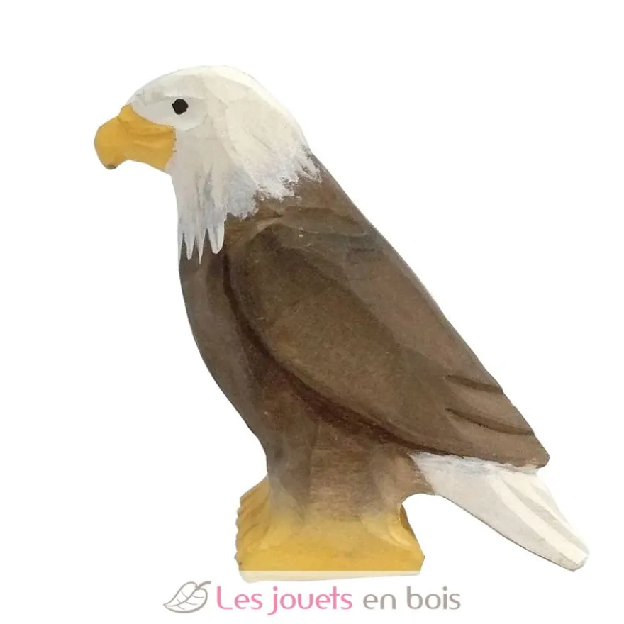 Figurine Aigle en bois marron - Wudimals