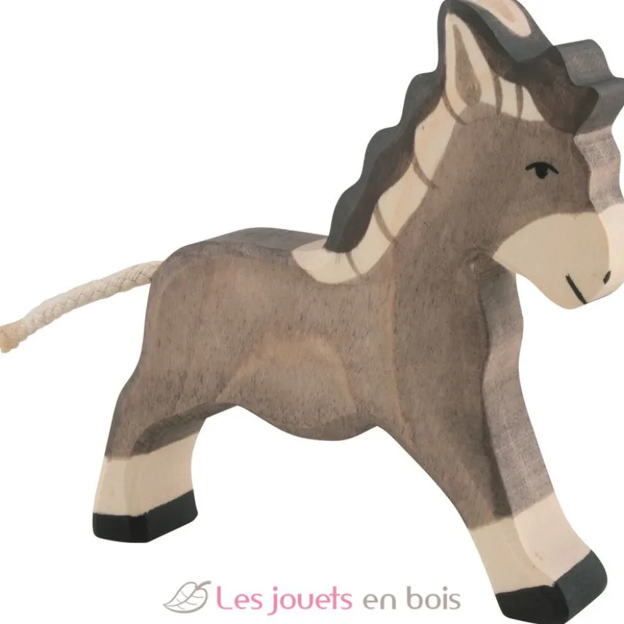 Figurine Ane au galop - Holztiger