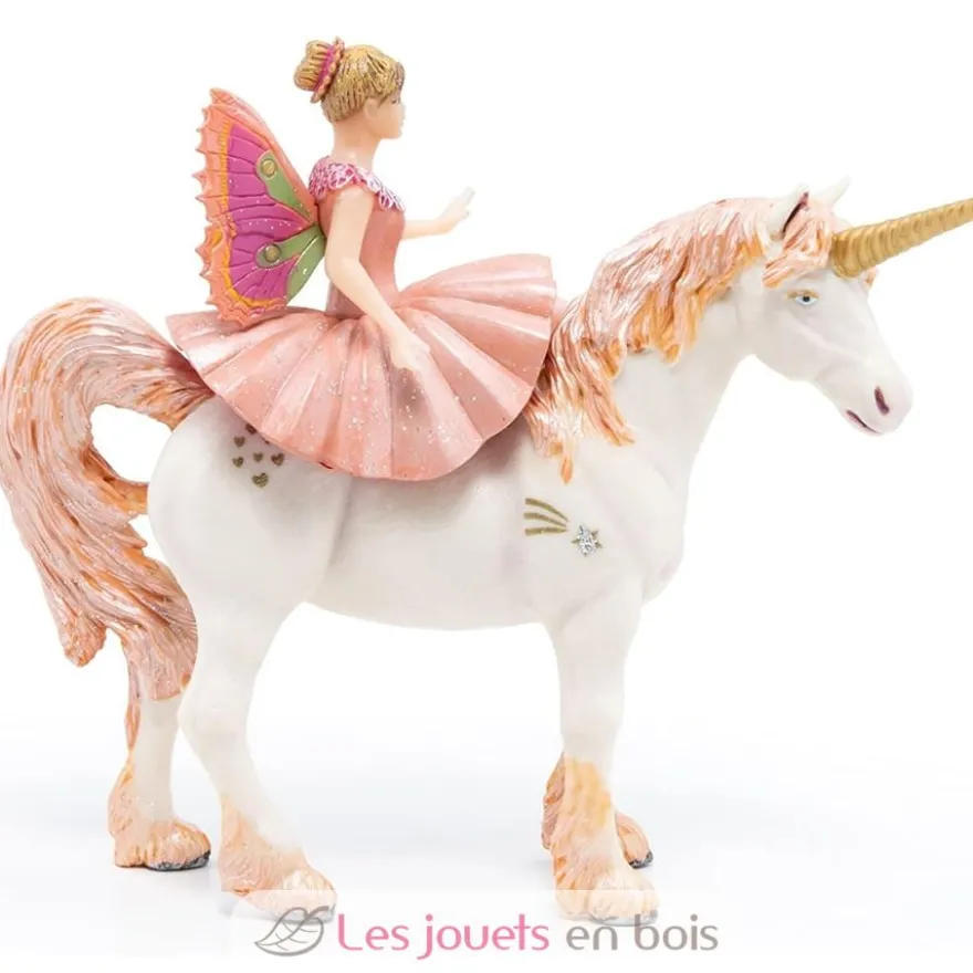 Figurine Ballerine sur sa licorne rose - Papo