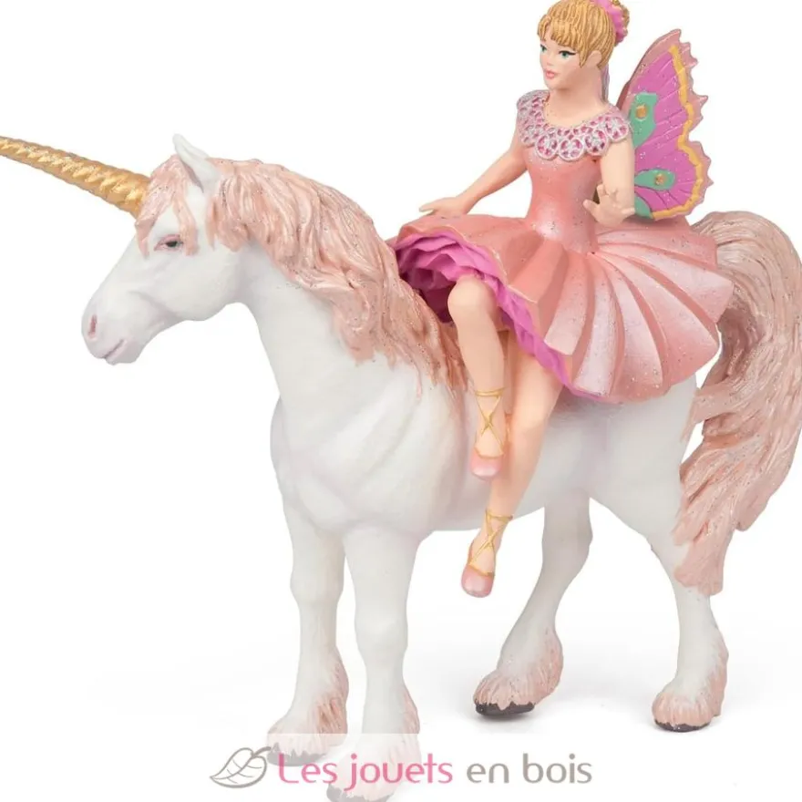 Figurine Ballerine sur sa licorne rose - Papo