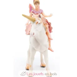 Figurine Ballerine sur sa licorne rose - Papo