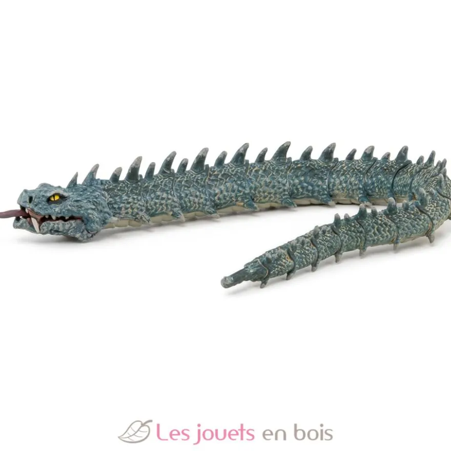 Figurine Basilic serpent maléfique légendaire bleu- Papo