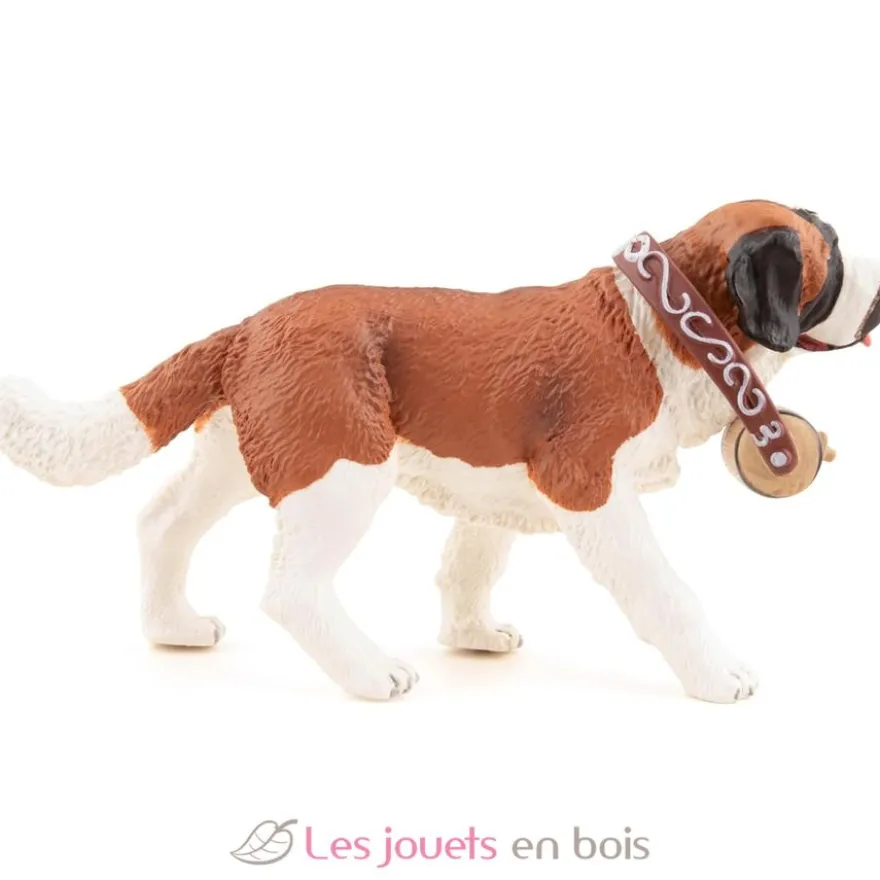 Figurine Basset Hound marron et blanc - Papo