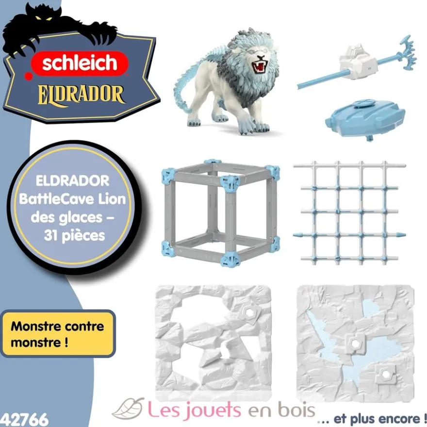 Figurine BattleCave araignée des ténèbres violet et noir - Schleich