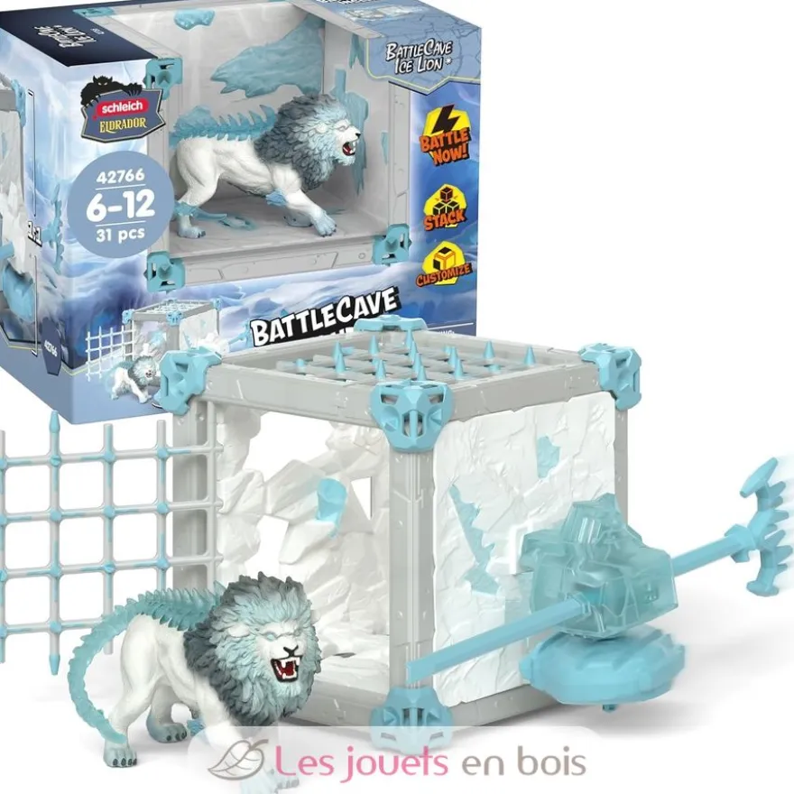 Figurine BattleCave araignée des ténèbres violet et noir - Schleich