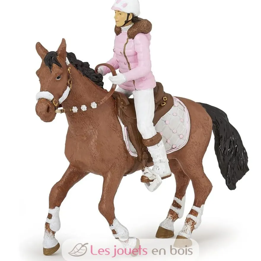Figurine Cavalière Fashion hiver - Papo