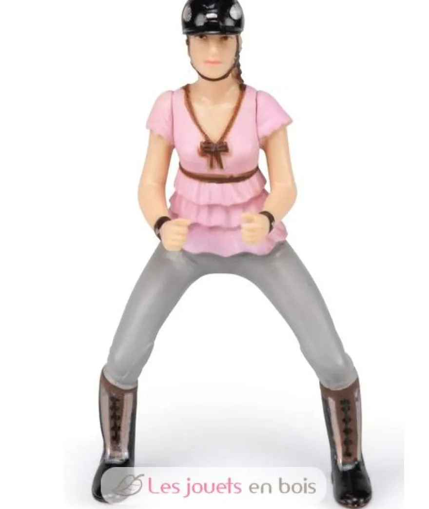 Figurine Cavalière Fashion rose - Papo