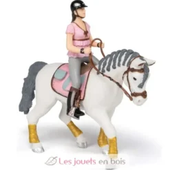Figurine Cavalière Fashion rose - Papo
