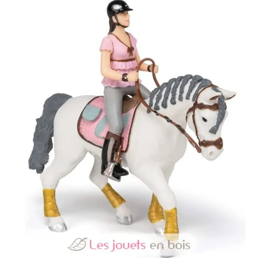 Figurine Cavalière Fashion rose - Papo