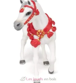 Figurine Cheval arabe Blanc en tenue de parade - Papo