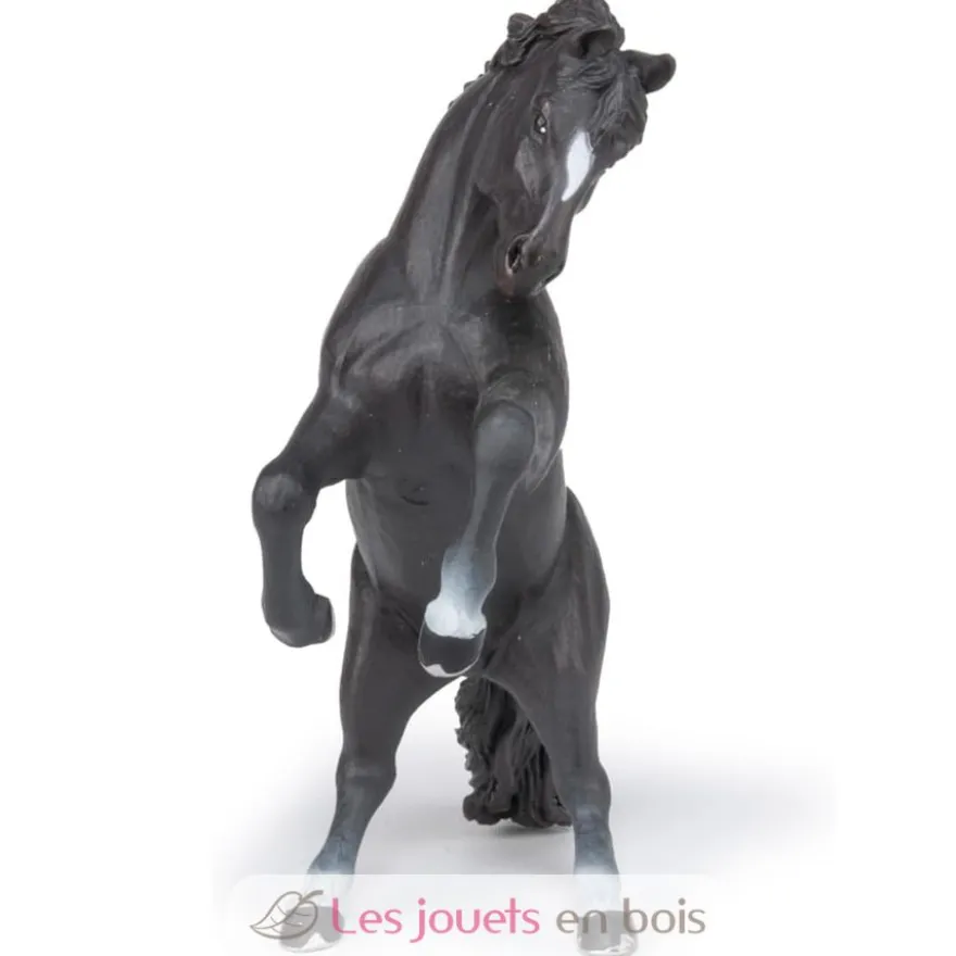 Figurine Cheval cabré noir - Papo