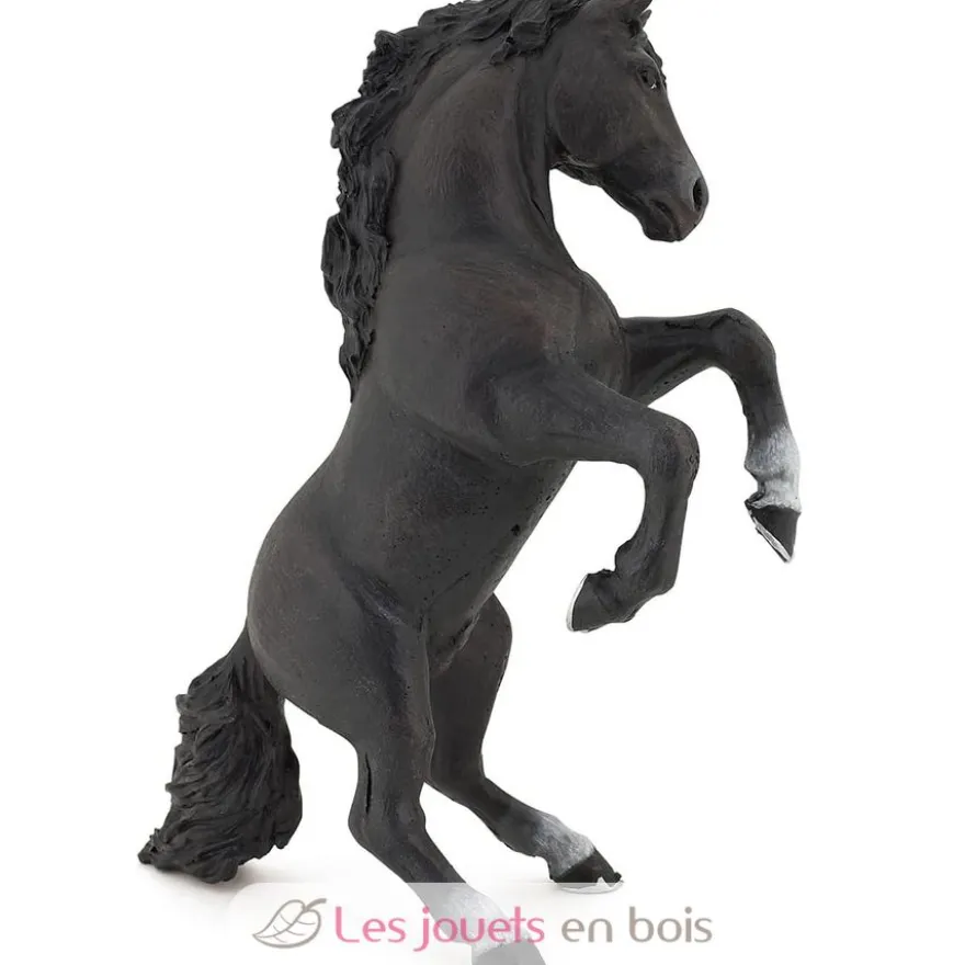 Figurine Cheval cabré noir - Papo