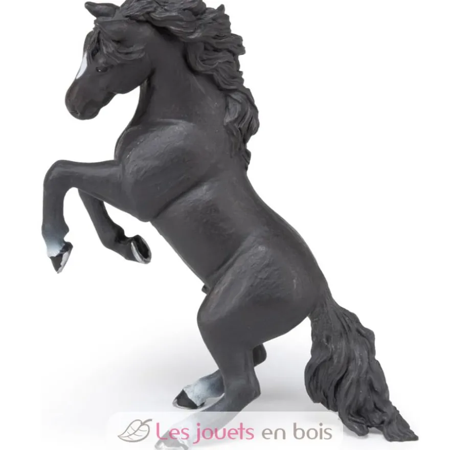 Figurine Cheval cabré noir - Papo
